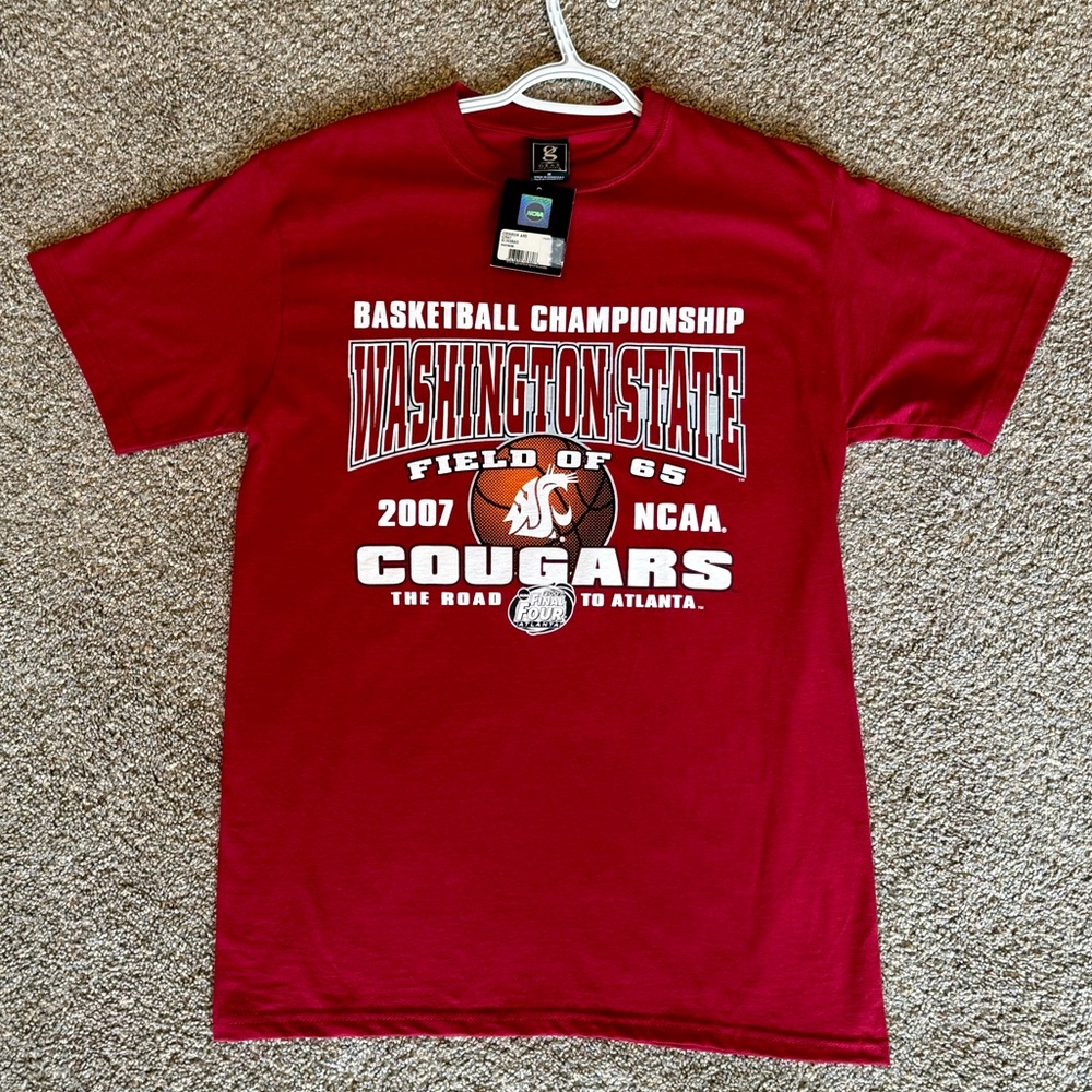 2007 Washington State University NCAA Tournament Men's Basketball Shirt - Medium